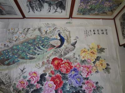 富貴錦繡圖 國畫功底深厚，作品受追捧，盡顯藝術魅力